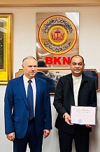 Certificates presented to the graduates of the courses arranged by the Russian Ministry of Interior