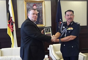 On the call of the Russian Ambassador on the Royal Brunei Police Force Commissioner