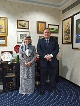 On the audience with Her Royal Highness Princess Hajah Masna On the audience with Her Royal Highness Princess Hajah Masna