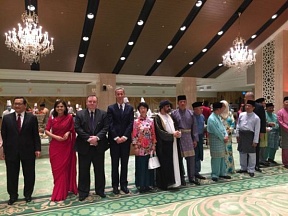 On the receptions at Istana Nurul Iman on the occasion of Hari Raya Aidilfitri